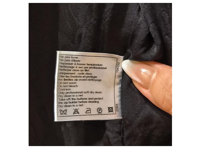 Chanel Tweed Jacke mit Fransen-Details Mehrfarben - Ansicht 5