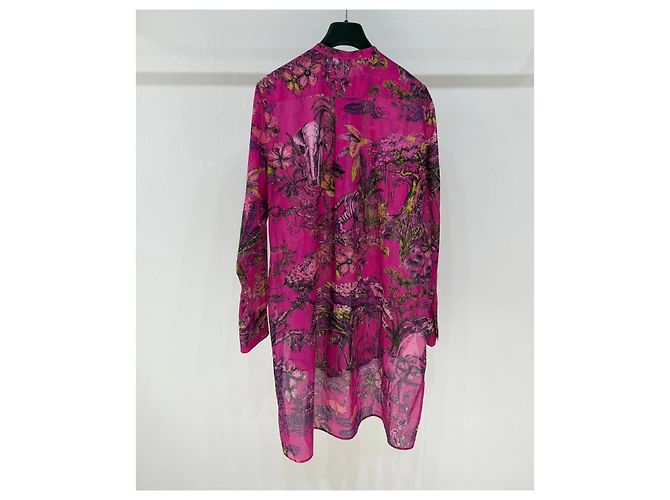 Autre Marque Vestido Dior de algodón con estampado animal Multicolor - vista 2