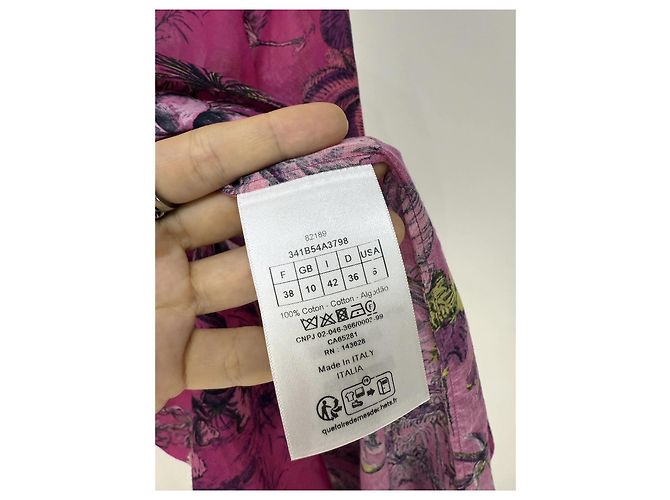 Autre Marque Vestido Dior de algodón con estampado animal Multicolor - vista 6