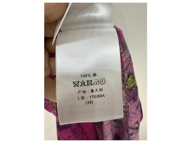 Autre Marque Vestido Dior de algodón con estampado animal Multicolor - vista 7