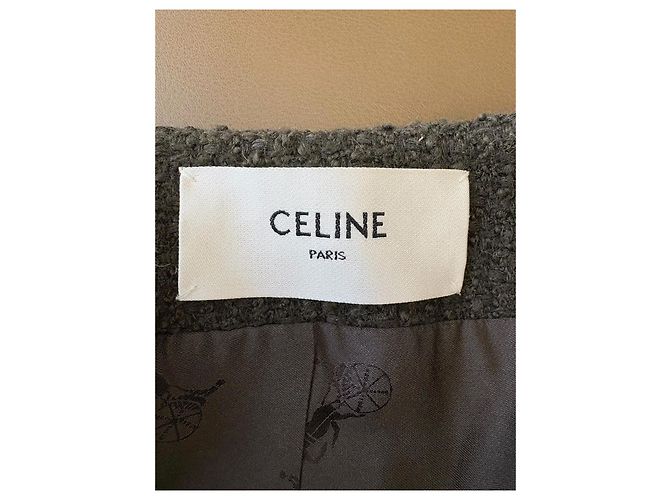 Céline Green Wool Double Breasted Jacket Multiple colors - view 5