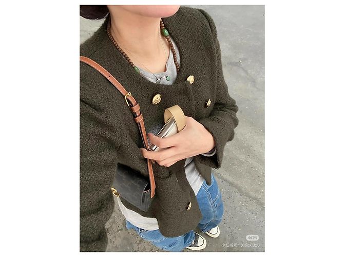 Céline Green Wool Double Breasted Jacket Multiple colors - view 9