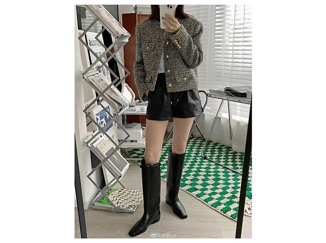 Céline Green Tweed Jacket with Gold Buttons Size 36 Multiple colors - view 7