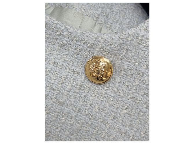 Céline Green Tweed Double Breasted Jacket Multiple colors - view 5