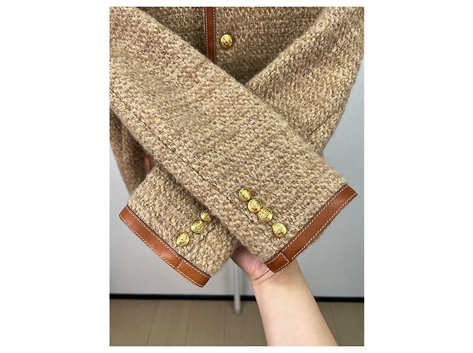 Céline Brown Wool Single-Breasted Jacket Multiple colors - view 4