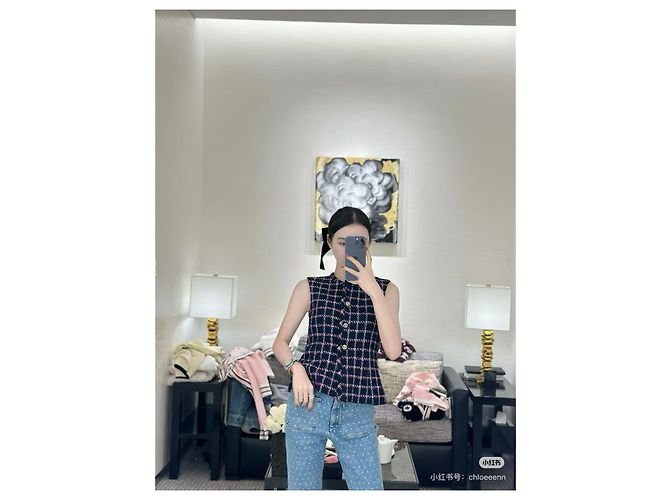 Chanel Wool Check Pattern Top Multiple colors - view 8