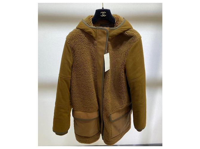 Abrigo Loro Piana de pele de oveja marrón Multicolor - vista 3