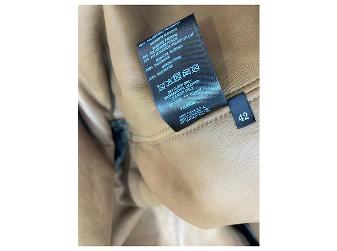 Abrigo Loro Piana de pele de oveja marrón Multicolor - vista 5