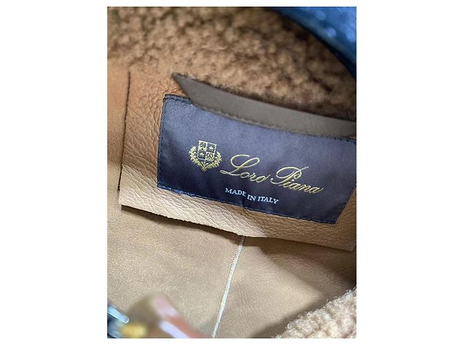 Abrigo Loro Piana de pele de oveja marrón Multicolor - vista 7