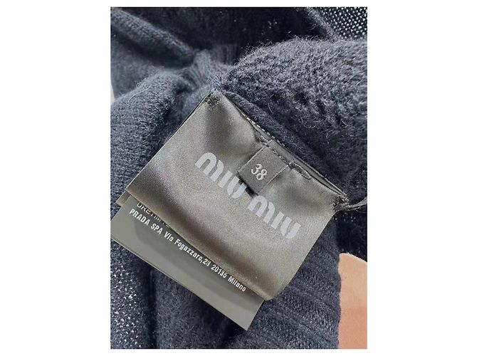Top Miu Miu de algodão com detalhe cut-out e manga curta Multicor - vista 4