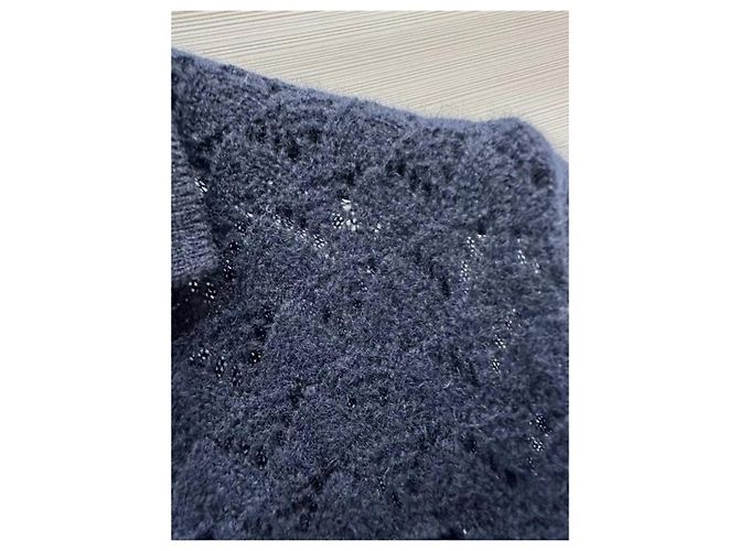 Top Miu Miu de algodão com detalhe cut-out e manga curta Multicor - vista 5