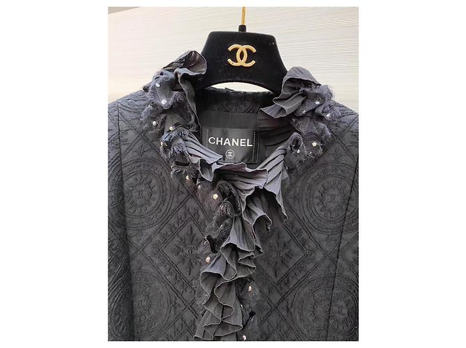 Chanel Metiers d'Art Castle Seidenjacke Mehrfarben - Ansicht 2