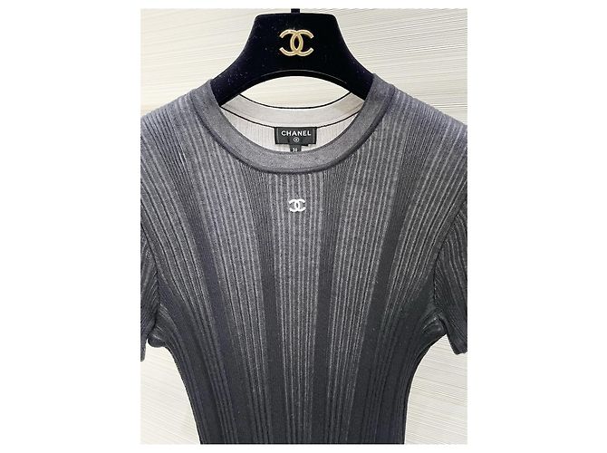 Top Chanel Beach Series de algodón con manga corta Multicolor - vista 3
