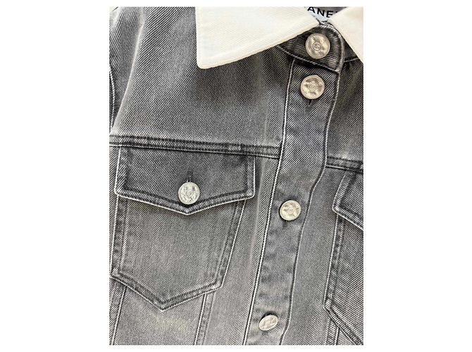 Chanel Denim Jacket Grey Size 36 Multiple colors - view 3