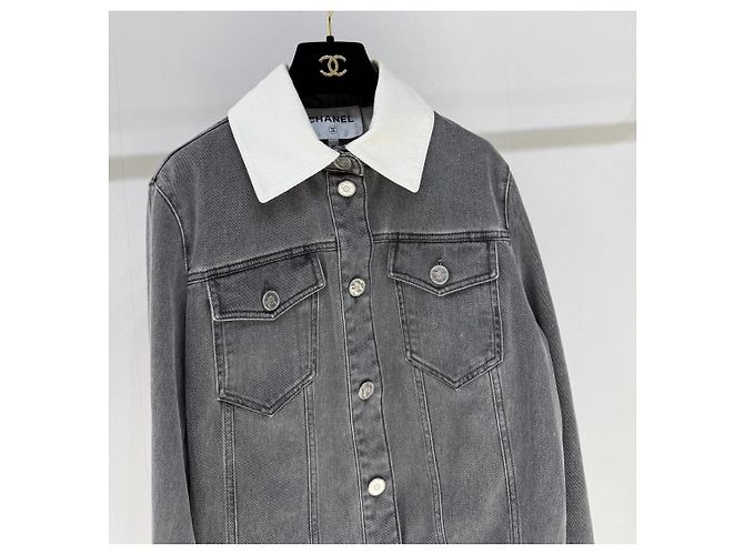 Chanel Denim Jacket Grey Size 36 Multiple colors - view 7