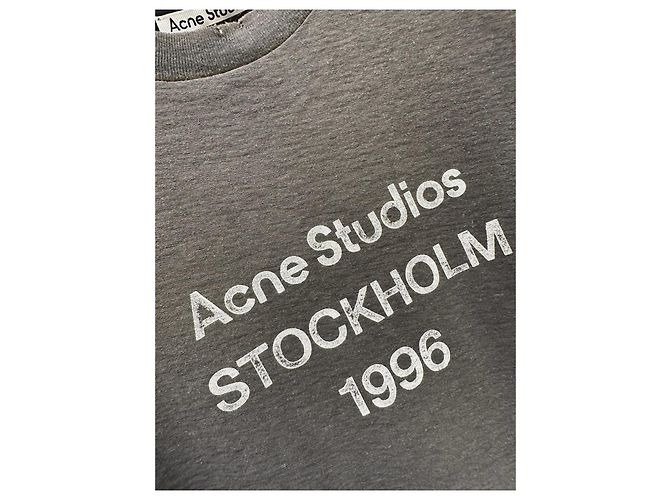 Top Acne Studios de algodão estampado manga curta XS Multicor - vista 4