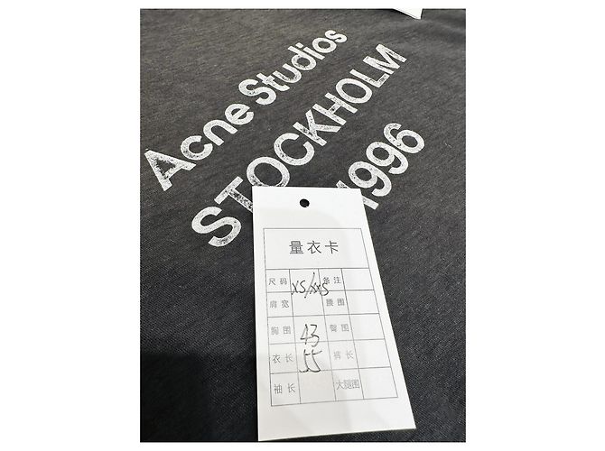 Top Acne Studios de algodão estampado manga curta XS Multicor - vista 6