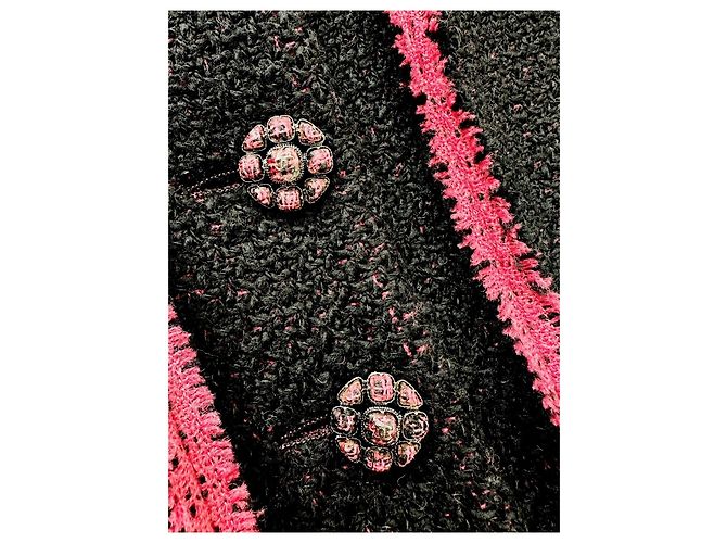 Chanel Tweed Jacke Damen Größe 38 Mehrfarben - Ansicht 4