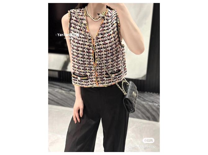 Chanel Wool Top Multi Color Size 34 Multiple colors - view 9