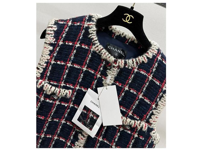 Top de tweed Chanel Snow series Multicolor - vista 2