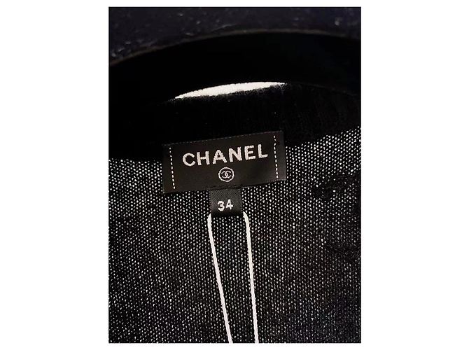 Chanel Strickjacke aus Kaschmir mit Pailletten Mehrfarben - Ansicht 5