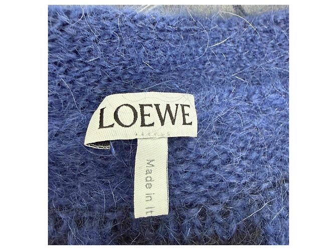 Malha Loewe de lã azul marinho Multicor - vista 5