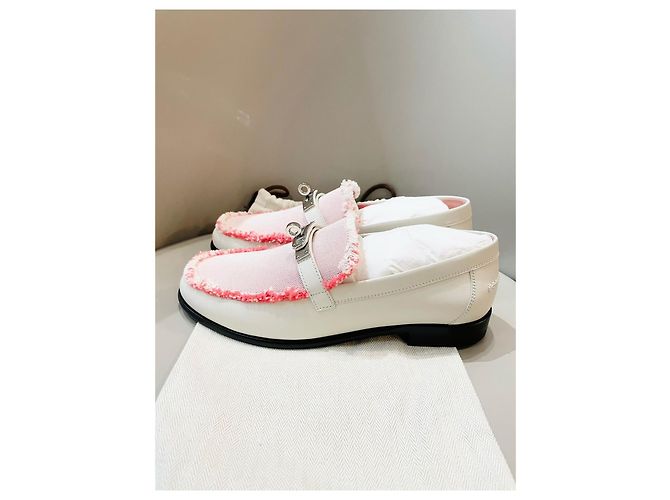 Hermès Ballerinas aus Stoff mit Fransen-Detail Gr. 37 Mehrfarben - Ansicht 8