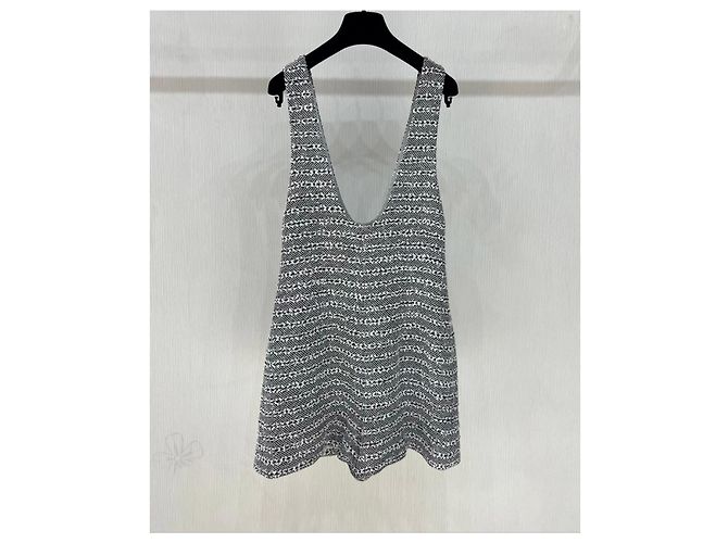 Mono Chanel de Algodón con Rayas Gris Talla 38 Multicolor - vista 2