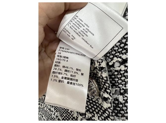 Mono Chanel de Algodón con Rayas Gris Talla 38 Multicolor - vista 4