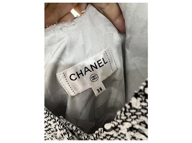 Mono Chanel de Algodón con Rayas Gris Talla 38 Multicolor - vista 5