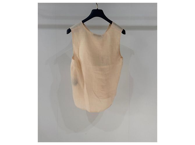 Top Loro Piana de lino rosa Multicolor - vista 2
