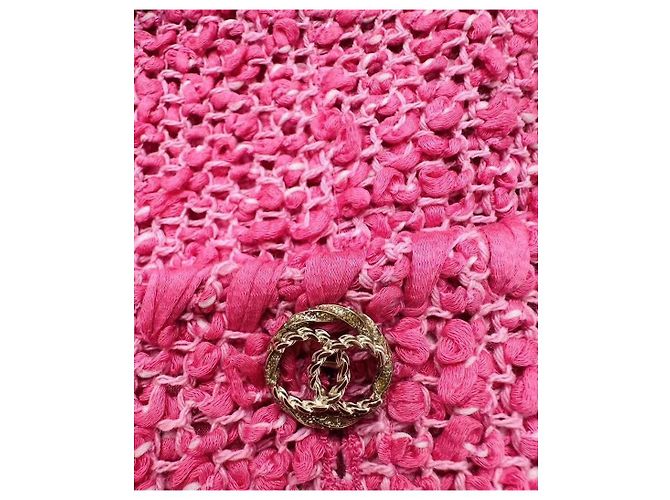 Chaqueta Chanel de tweed rosa talla 38 Multicolor - vista 7