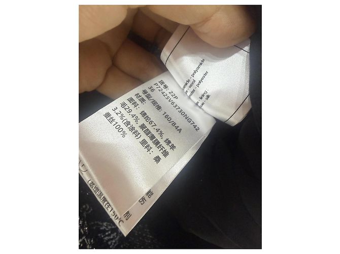 Chanel Tweed Kleid mit Kamelienmotiv Größe 36 Mehrfarben - Ansicht 6