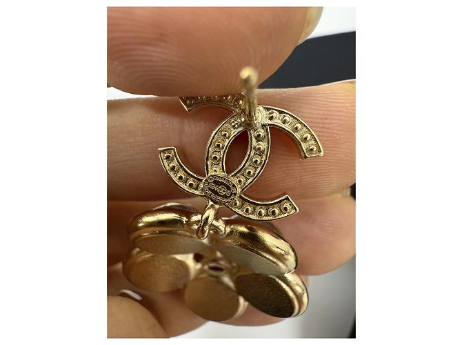 Orecchini Chanel di Perle Rosa Logo Double-C Multicolore - vista 6