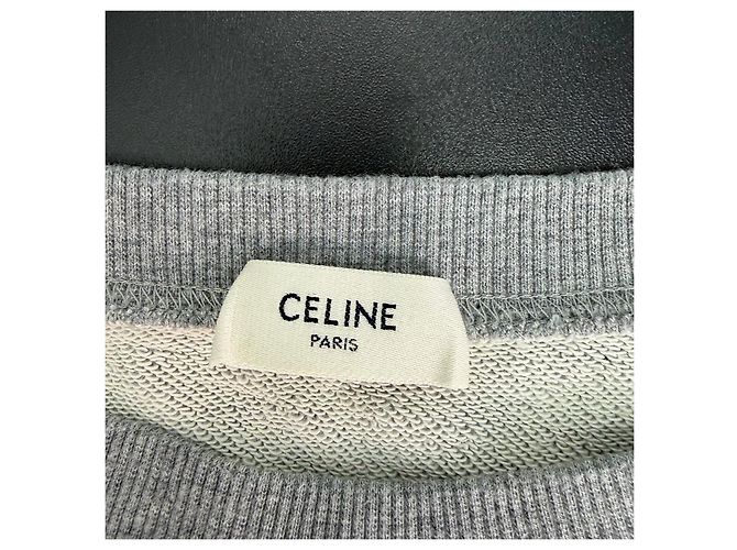 Céline Strickpullover aus Baumwolle Grau M Mehrfarben - Ansicht 5