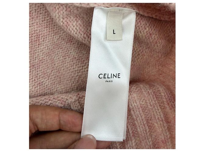 Jersey de lana rosa Céline Multicolor - vista 6