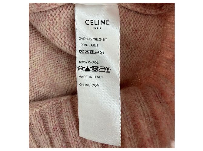 Jersey de lana rosa Céline Multicolor - vista 7