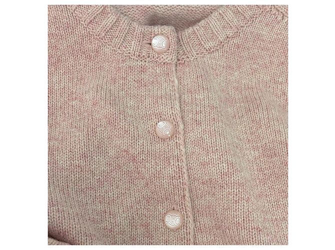 Jersey de lana rosa Céline Multicolor - vista 8