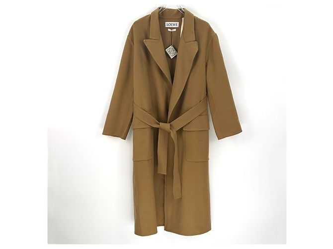 Cappotto Loewe in cashmere kaki Multicolore - vista 3