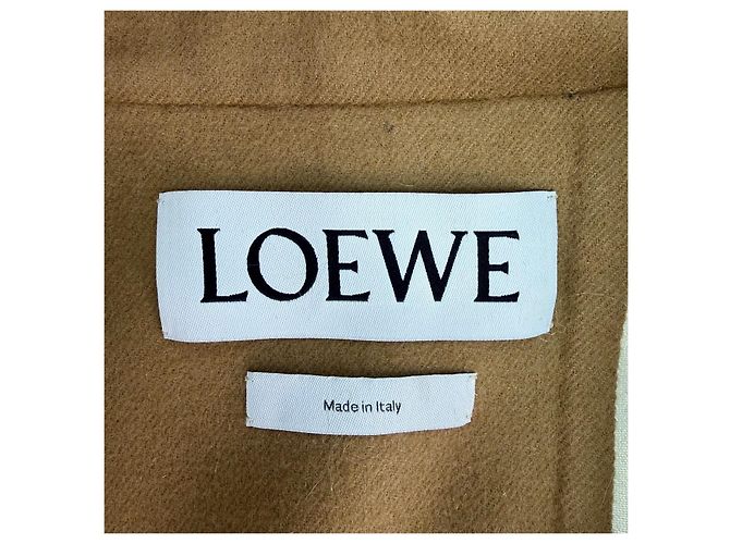 Cappotto Loewe in cashmere kaki Multicolore - vista 5