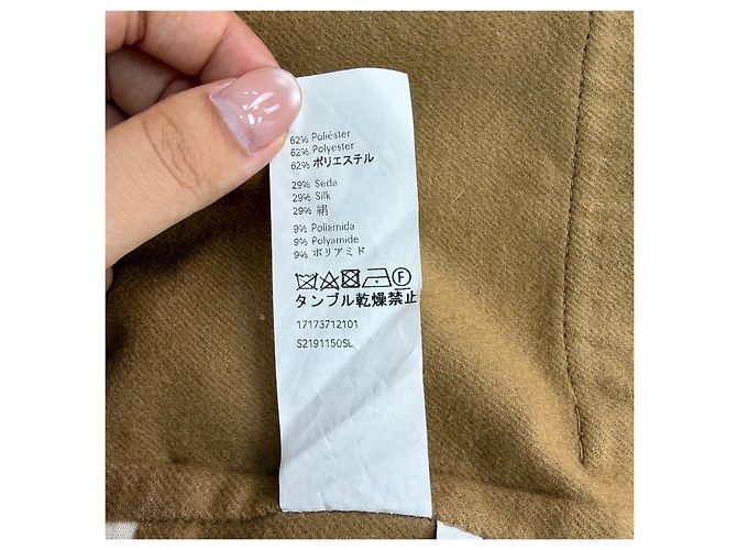 Cappotto Loewe in cashmere kaki Multicolore - vista 7