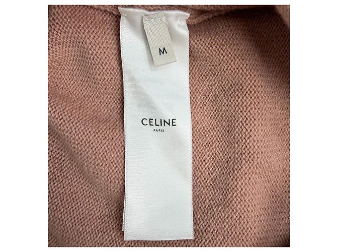 Jersey de punto de cashmere rosa Céline Multicolor - vista 6