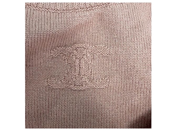 Jersey de punto de cashmere rosa Céline Multicolor - vista 8