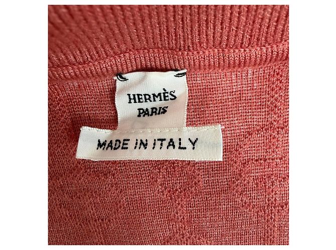 Chaqueta Hermès de Cachebra Naranja con Estampado Monograma Multicolor - vista 5
