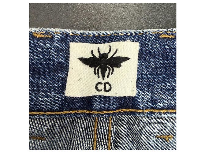 Autre Marque Dior Hose Navy Denim mit Monogramm Print Mehrfarben - Ansicht 5