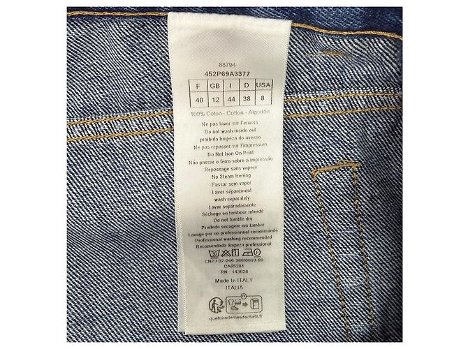 Autre Marque Dior Hose Navy Denim mit Monogramm Print Mehrfarben - Ansicht 6