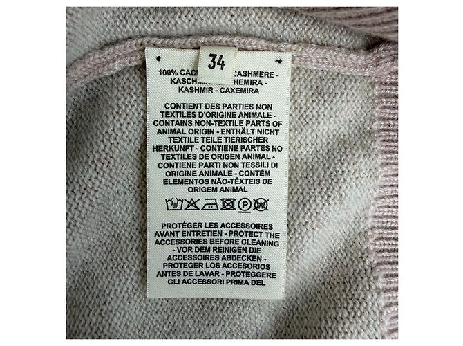 Hermès Kaschmir Oberteil Rosa Mehrfarben - Ansicht 6