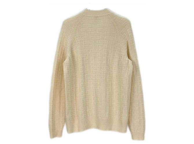 Jersey de lana Hermès Blanco Multicolor - vista 2