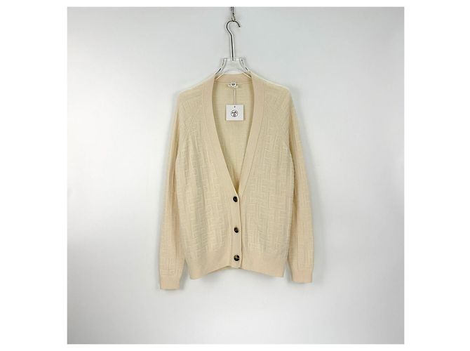 Jersey de lana Hermès Blanco Multicolor - vista 3