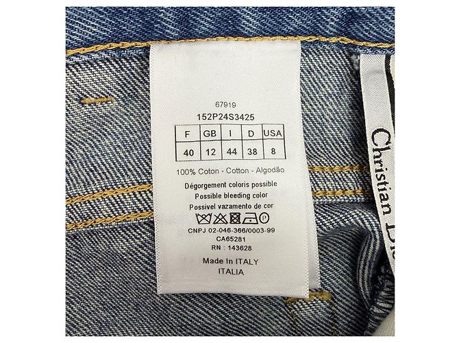 Autre Marque Dior Hose aus Navy Denim Mehrfarben - Ansicht 6